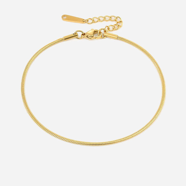 Shanileigh | Vaaleanpunainen Nilkkaketju 18K Kulta