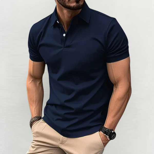 Gilo | Casual Stretch Polo Shirt for Men – Minimalist Collar Style
