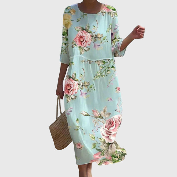 Hayley™ | Tyylikäs Kukallinen Maxi Mekko
